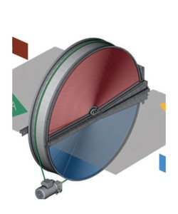 Роторный рекуператор Komfovent RR-AL-1700-L-O-SN(1806x1830x310)-PN-A1