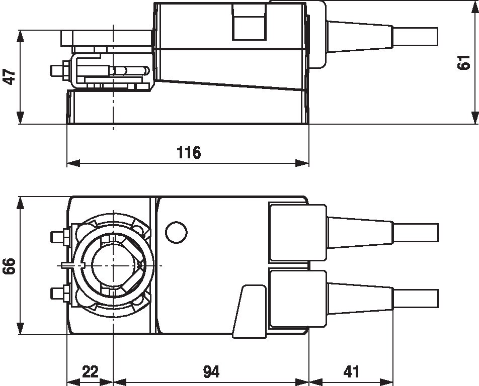 Электропривод Belimo LM24AP5 (5 Н·м)
