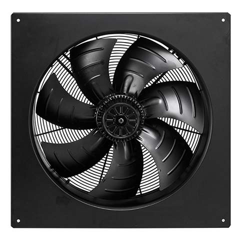 Вентилятор осевой YWF6D-800S-180/100-B1 вытяжной на высокой сетке (22000 м³/ч)