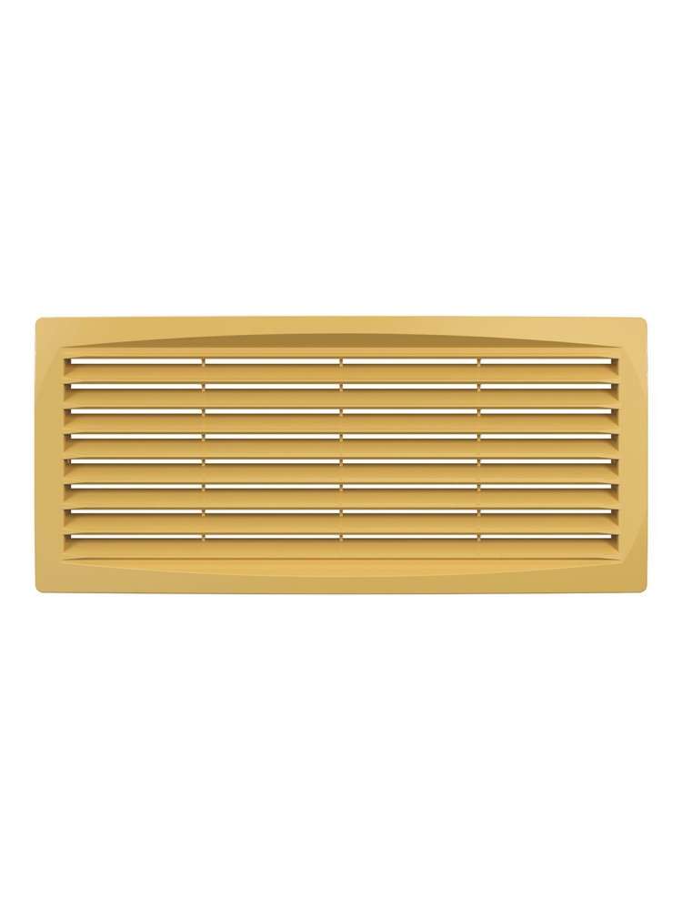 Решетка вентиляционная ДП фланец 275х105 переточная 300х135 пластик Beige ERA