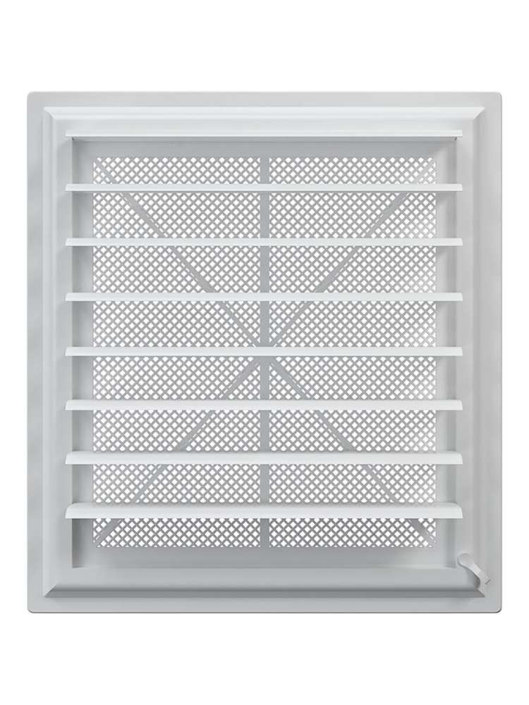Решетка вентиляционная AIRVENT регулируемая жалюзи 402х442 пластик ERA