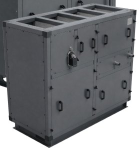 Приточно-вытяжная установка с пластинчатым рекуператором RWN-RP-1800(50c)-ЕС-НЕ12-Vertical(N)