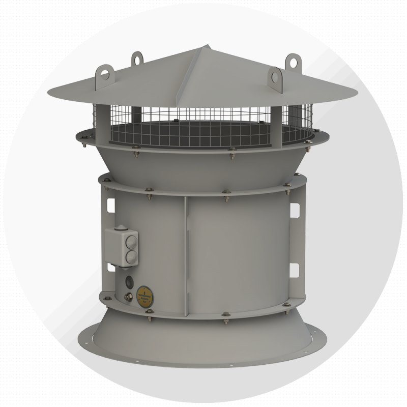 Крышный осевой вентилятор ВКО-13-284 №8, Ø800 мм Крышный осевой вентилятор ВКО-13-284 №8, Ø800 мм