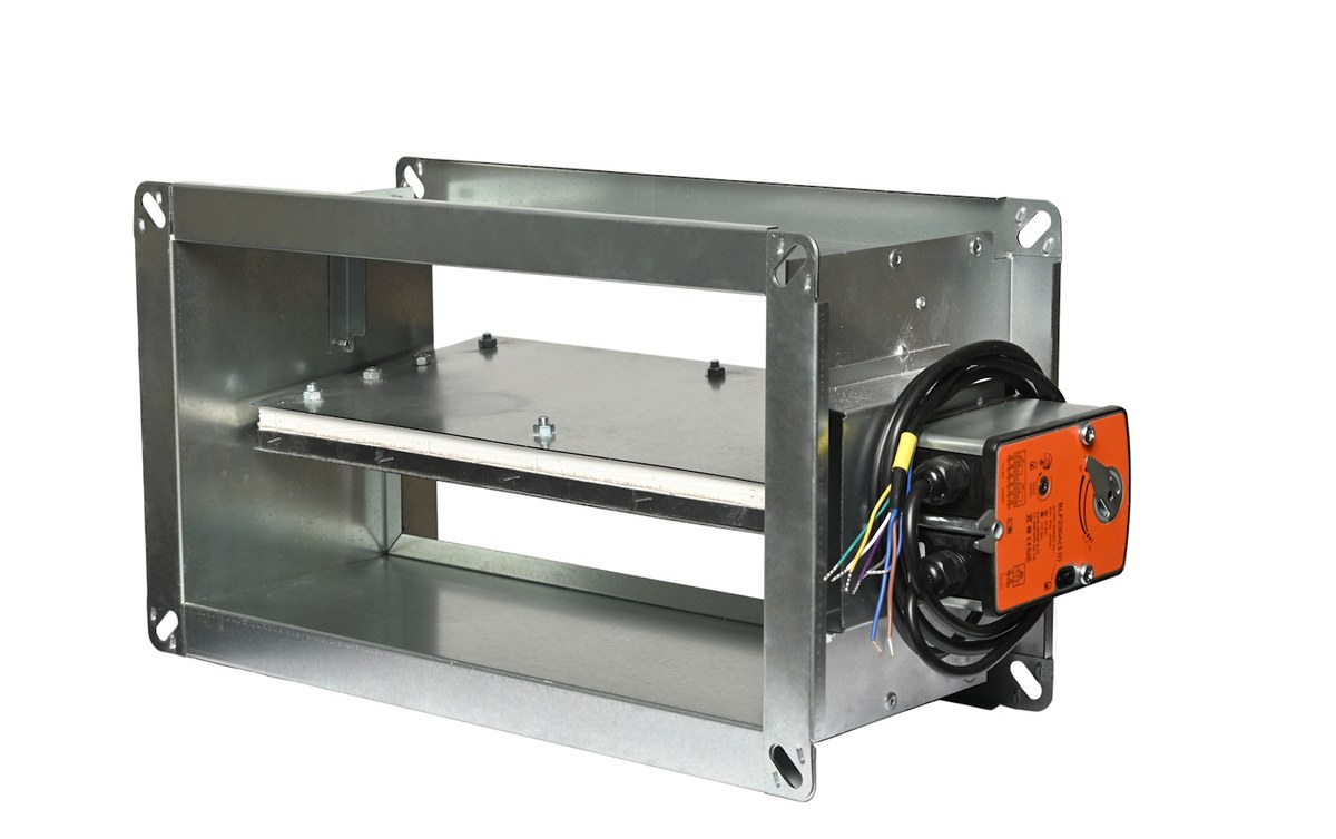 Клапан противопожарный ВЕЛЕС ОЗП EI 90 НЗ LES(220) 1000×1000 канальный