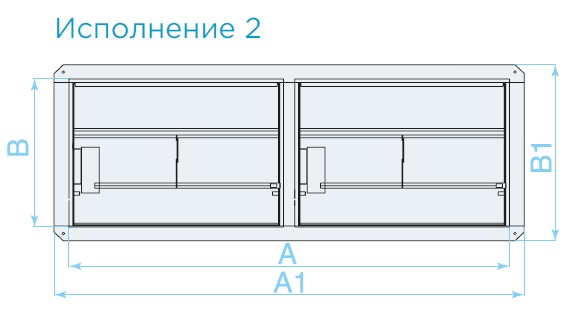 Виды кассетного исполнения стенового клапана c электромеханическим приводом — Клапан противопожарный DKS (КДМ-2м(90), КДМ-3(120))